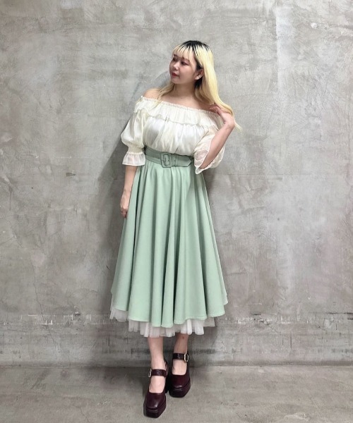 【週末価格‼️】パニエサーキュラースカート/an another angelus 大人気リピート生産決定！】パニエサーキュラースカート【新色