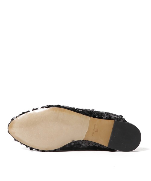 HEWN（ヒューン）の「HEWN / スパンコールスリングバックシューズ（サンダル・レディース・ブラック・38/37/36/35）」の5枚目の写真