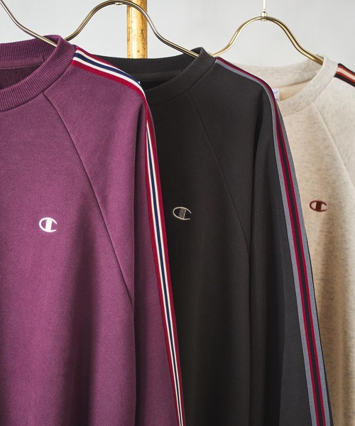 Champion(チャンピオン)の「【Champion別注】ROSE BUD×Champion SIDE LINE SWEAT(スウェット・レディース・ベージュ/バーガンディー/ブラック・ONE SIZE)」の9枚目の写真