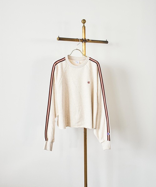 Champion(チャンピオン)の「【Champion別注】ROSE BUD×Champion SIDE LINE SWEAT(スウェット・レディース・ベージュ/バーガンディー/ブラック・ONE SIZE)」の8枚目の写真