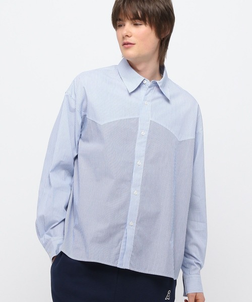 3.3 Field Trip (3.3フィールドトリップ)の「3.3 Field Trip/ウェスタンストライプシャツ(シャツ/ブラウス・メンズ・ブラック/ライトブルー・FREE)」の2枚目の写真