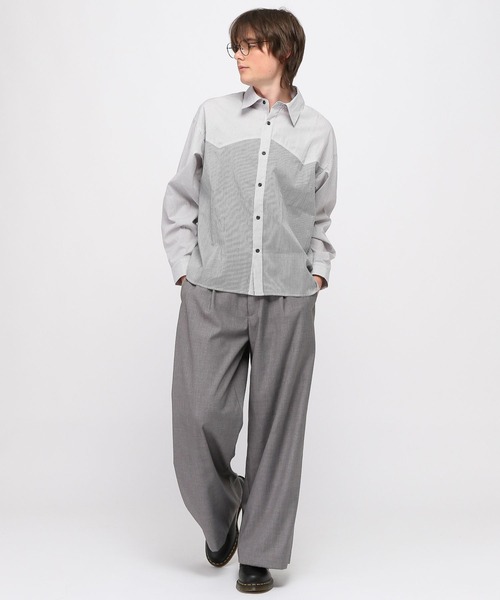 3.3 Field Trip (3.3フィールドトリップ)の「3.3 Field Trip/ウェスタンストライプシャツ(シャツ/ブラウス・メンズ・ブラック/ライトブルー・FREE)」の3枚目の写真