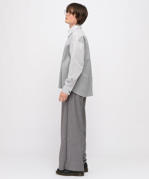 3.3 Field Trip (3.3フィールドトリップ)の「3.3 Field Trip/ウェスタンストライプシャツ(シャツ/ブラウス・メンズ・ブラック/ライトブルー・FREE)」の4枚目の写真