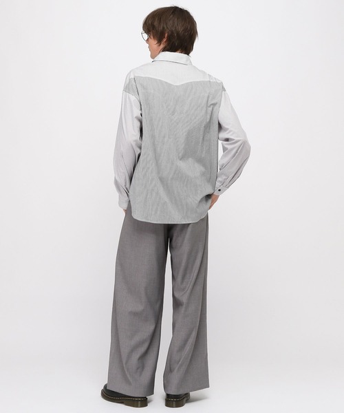 3.3 Field Trip (3.3フィールドトリップ)の「3.3 Field Trip/ウェスタンストライプシャツ(シャツ/ブラウス・メンズ・ブラック/ライトブルー・FREE)」の5枚目の写真