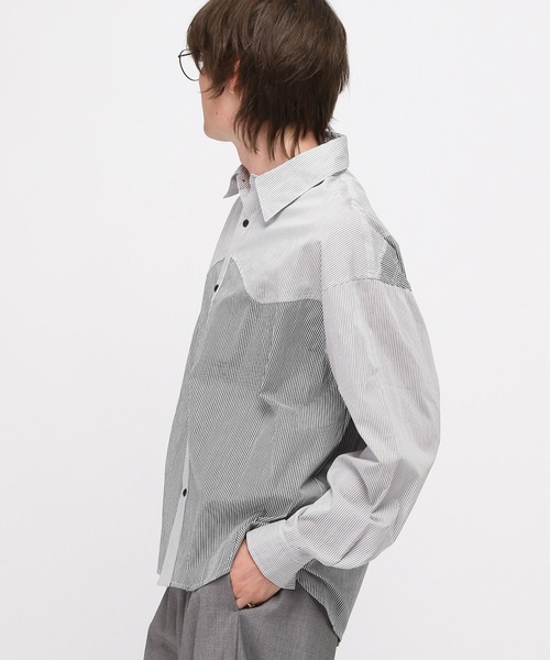 3.3 Field Trip (3.3フィールドトリップ)の「3.3 Field Trip/ウェスタンストライプシャツ(シャツ/ブラウス・メンズ・ブラック/ライトブルー・FREE)」の7枚目の写真