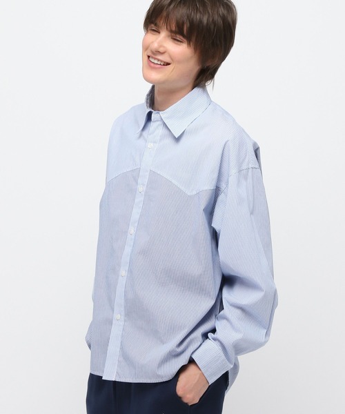 3.3 Field Trip (3.3フィールドトリップ)の「3.3 Field Trip/ウェスタンストライプシャツ(シャツ/ブラウス・メンズ・ブラック/ライトブルー・FREE)」の12枚目の写真