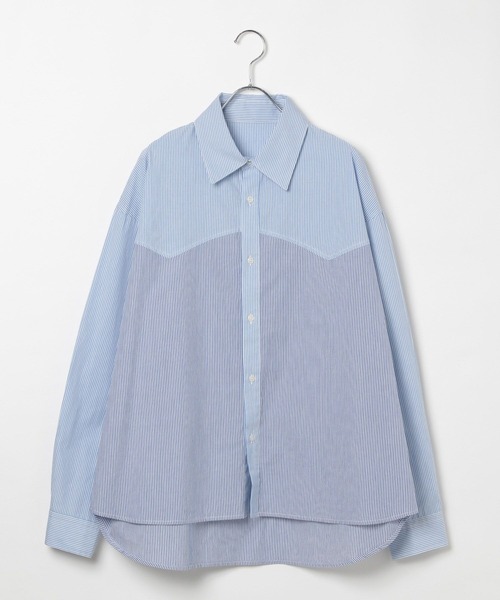 3.3 Field Trip (3.3フィールドトリップ)の「3.3 Field Trip/ウェスタンストライプシャツ(シャツ/ブラウス・メンズ・ブラック/ライトブルー・FREE)」の13枚目の写真