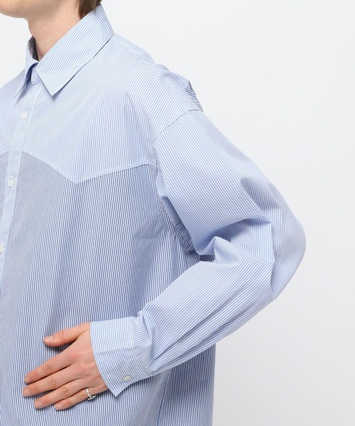 3.3 Field Trip (3.3フィールドトリップ)の「3.3 Field Trip/ウェスタンストライプシャツ(シャツ/ブラウス・メンズ・ブラック/ライトブルー・FREE)」の20枚目の写真