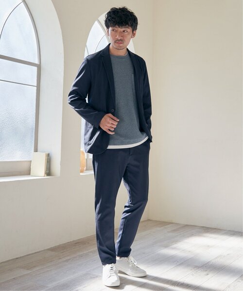IKKA LOUNGE(イッカラウンジ)の「【雑誌MonoMax5月号掲載】GOKU楽ワークサッカーパンツ【セットアップ対応】(その他パンツ・メンズ・ネイビー/ベージュ・L/M/S/XL)」の10枚目の写真