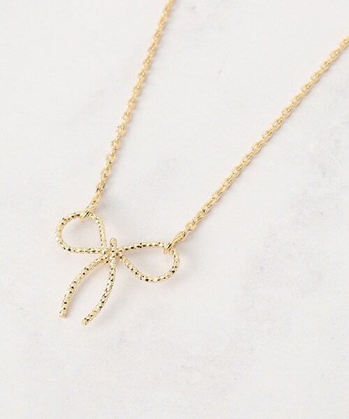 couture brooch(クチュールブローチ)の「リボンモチーフネックレス(ネックレス・レディース・シルバー/ゴールド・00)」の1枚目の写真