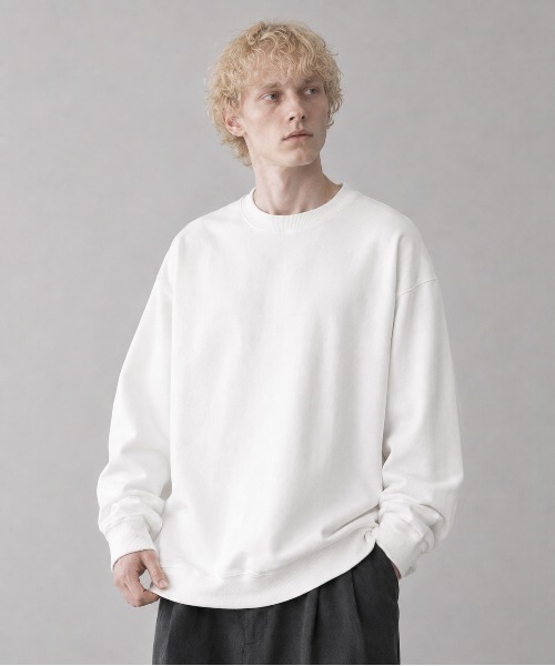 CAMBER(キャンバー)の「CAMBER / Cross-Knit SWEAT CREW NECK / CAM234(スウェット・メンズ・グレー/ブラック/ホワイト・X-LARGE/LARGE/MEDIUM)」の3枚目の写真