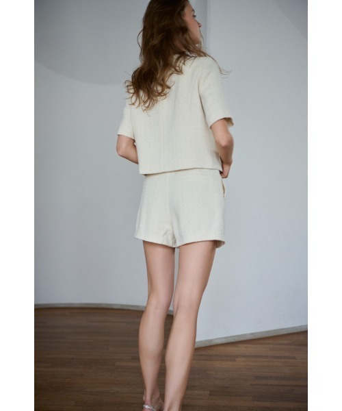 Estella.K(エステラケー)の「Gigi Tweed Shorts ツイードショートPT(その他パンツ・レディース・チェック/ブラック/アイボリー系・SMALL/MEDIUM)」の14枚目の写真