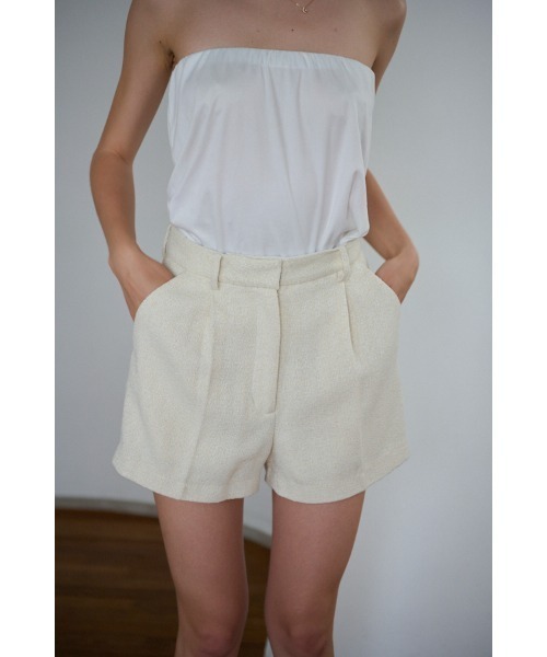 Estella.K(エステラケー)の「Gigi Tweed Shorts ツイードショートPT(その他パンツ・レディース・チェック/ブラック/アイボリー系・SMALL/MEDIUM)」の12枚目の写真