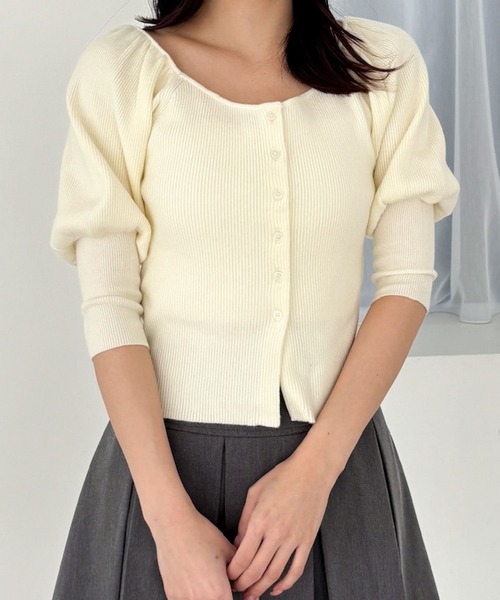 snd-m様 セール】ハートネックニット（半袖） 327079（ニット/セーター