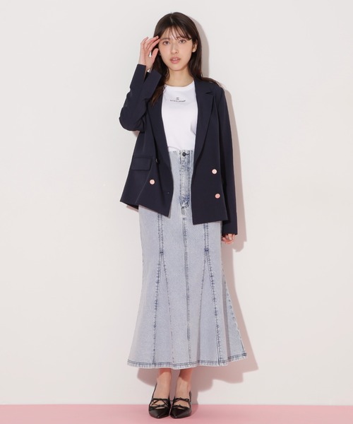 JILL by JILL STUART(ジルバイジルスチュアート)の「サマーツイルテーラードジャケット(テーラードジャケット・レディース・モカ/ネイビー・SMALL/MEDIUM)」の15枚目の写真