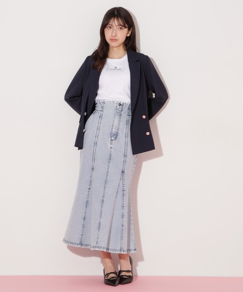 JILL by JILL STUART(ジルバイジルスチュアート)の「サマーツイルテーラードジャケット(テーラードジャケット・レディース・モカ/ネイビー・SMALL/MEDIUM)」の17枚目の写真