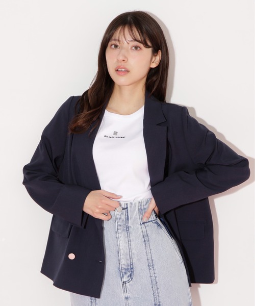 JILL by JILL STUART(ジルバイジルスチュアート)の「サマーツイルテーラードジャケット(テーラードジャケット・レディース・モカ/ネイビー・SMALL/MEDIUM)」の10枚目の写真