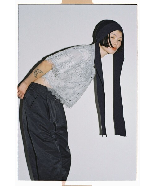 Ray BEAMS(レイビームス)の「コードレース レイヤー シャツ(シャツ/ブラウス・レディース・ブルー/イエロー・ONE SIZE)」の12枚目の写真