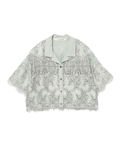 Ray BEAMS(レイビームス)の「コードレース レイヤー シャツ(シャツ/ブラウス・レディース・ブルー/イエロー・ONE SIZE)」の17枚目の写真