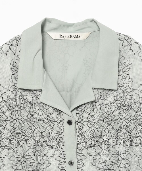 Ray BEAMS(レイビームス)の「コードレース レイヤー シャツ(シャツ/ブラウス・レディース・ブルー/イエロー・ONE SIZE)」の18枚目の写真