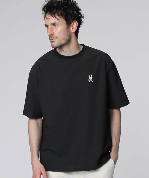 Psycho Bunny（サイコバニー）の「＆WARPスーティングジャージー リラックスTシャツ（Tシャツ/カットソー・メンズ・ブラック/ライトグレー/ホワイト・SMALL/MEDIUM/LARGE/X-LARGE）」の2枚目の写真