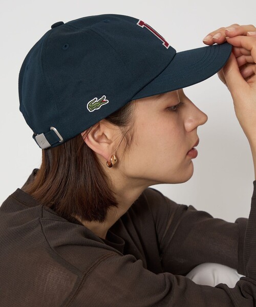 LACOSTE（ラコステ）の「＜LACOSTE＞L キャップ / CAP（キャップ・レディース・ネイビー/ベージュ・FREE）」の3枚目の写真