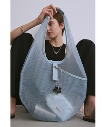 un/neu | シアーメッシュラウンドバッグ / シースルートート(トートバッグ)