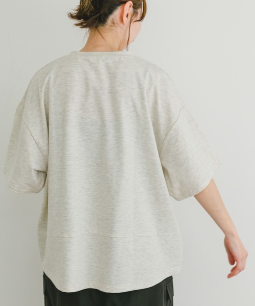 ITEMS URBANRESEARCH(アイテムズ アーバンリサーチ)の「ビッグシルエットハンソデTシャツ(Tシャツ/カットソー・レディース・ホワイト系その他/ブラウン/イエロー・FREE)」の9枚目の写真