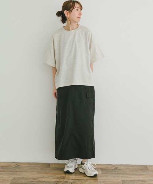 ITEMS URBANRESEARCH(アイテムズ アーバンリサーチ)の「ビッグシルエットハンソデTシャツ(Tシャツ/カットソー・レディース・ホワイト系その他/ブラウン/イエロー・FREE)」の8枚目の写真