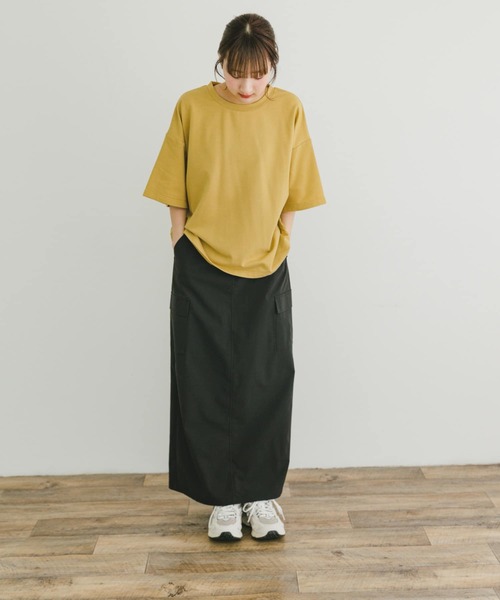 ITEMS URBANRESEARCH(アイテムズ アーバンリサーチ)の「ビッグシルエットハンソデTシャツ(Tシャツ/カットソー・レディース・ホワイト系その他/ブラウン/イエロー・FREE)」の5枚目の写真