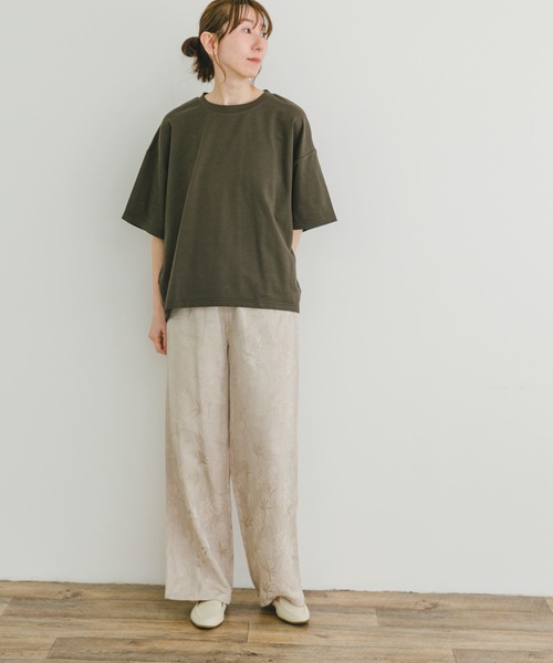 ITEMS URBANRESEARCH(アイテムズ アーバンリサーチ)の「ビッグシルエットハンソデTシャツ(Tシャツ/カットソー・レディース・ホワイト系その他/ブラウン/イエロー・FREE)」の21枚目の写真