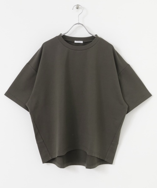 ITEMS URBANRESEARCH(アイテムズ アーバンリサーチ)の「ビッグシルエットハンソデTシャツ(Tシャツ/カットソー・レディース・ホワイト系その他/ブラウン/イエロー・FREE)」の18枚目の写真