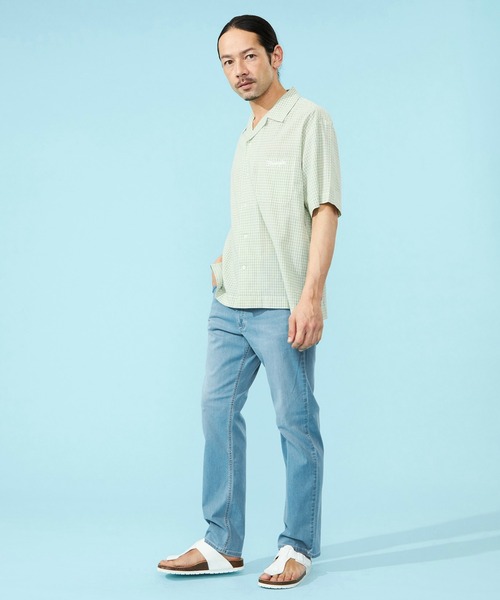Wrangler（ラングラー）の「【涼】Wrangler/ラングラー 吸汗速乾 ストレートデニムパンツ 涼しいデニムパンツ/軽量/リラックス（デニムパンツ・メンズ・ブラック/ベージュ/インディゴブルー/ブルー/ライトインディゴブルー・SMALL/MEDIUM/LARGE/X-LARGE）」の11枚目の写真