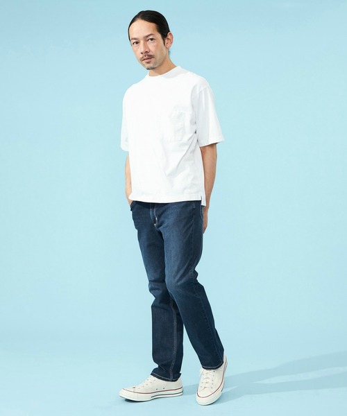 Wrangler（ラングラー）の「【涼】Wrangler/ラングラー 吸汗速乾 ストレートデニムパンツ 涼しいデニムパンツ/軽量/リラックス（デニムパンツ・メンズ・ブラック/ベージュ/インディゴブルー/ブルー/ライトインディゴブルー・SMALL/MEDIUM/LARGE/X-LARGE）」の18枚目の写真