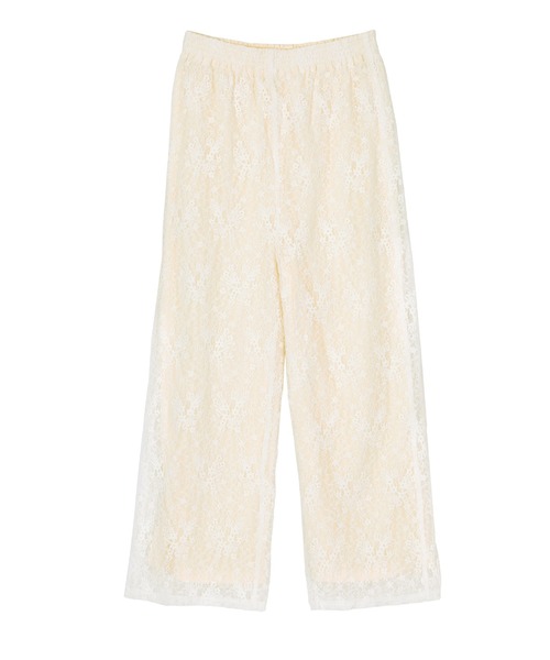 セール】花柄レースイージーパンツ（その他パンツ）｜titivate