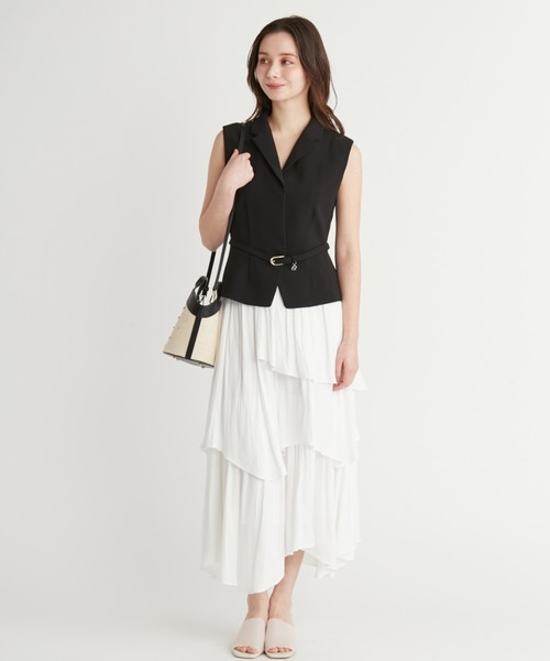 CELFORD♡ ペプラムショートジレ♡セルフォード♡新品未使用 ペプラムショートジレ(ジレ)｜OUTER（アウター）｜CELFORD（セル