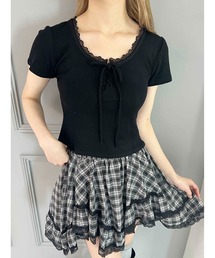 【PHILLY】ミニレースアップTシャツ