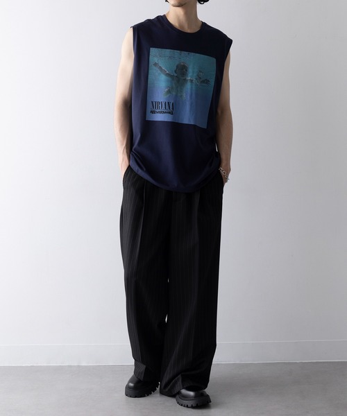 ROCK-OFF（ロックオフ）の「【ROCK-OFF】NIRVANA / RED HOT CHILI PEPPERS TANK Tee（Tシャツ/カットソー・メンズ・カーキ/カーキ系2/ネイビー・XL/L）」の10枚目の写真
