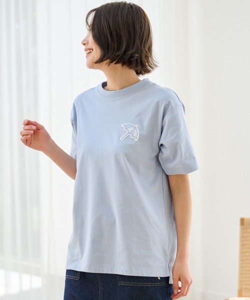 Arnold Palmer(アーノルドパーマー)の「ライトダンボール シェア ビッグアンブレラ Tシャツ(Tシャツ/カットソー・レディース・ブラック/ホワイト/スカイブルー・XS/M/S/LL/L)」の8枚目の写真