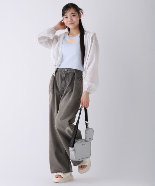 repipi armario（レピピ アルマリオ）の「ロゴラインストーンタンクトップ（タンクトップ・キッズ・サックスブルー/ホワイト/ブラック・SMALL/MEDIUM/LARGE）」の6枚目の写真