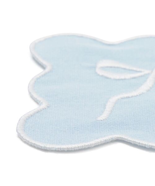 Francfranc（フランフラン）の「刺繍リボン コースター ブルー（ランチョンマット/テーブルウェア・レディース・ブルー・FREE）」の3枚目の写真
