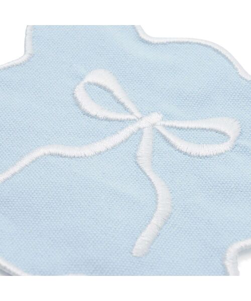 Francfranc（フランフラン）の「刺繍リボン コースター ブルー（ランチョンマット/テーブルウェア・レディース・ブルー・FREE）」の4枚目の写真