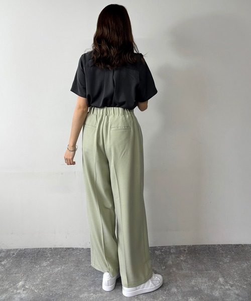 NICOLE CLUB(ニコル クラブ)の「ネクタイ付き2way刺繍ブラウス(シャツ/ブラウス・レディース・オフホワイト/サックスブルー/ピンク/チャコール・MEDIUM)」の17枚目の写真