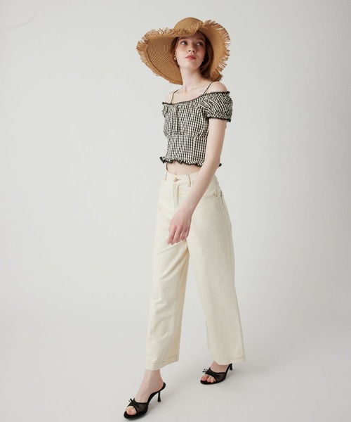 DEICY（デイシー）の「ギンガムチェックブラウス（シャツ/ブラウス・レディース・ブラウン/ブラック/ピンク・FREE）」の9枚目の写真