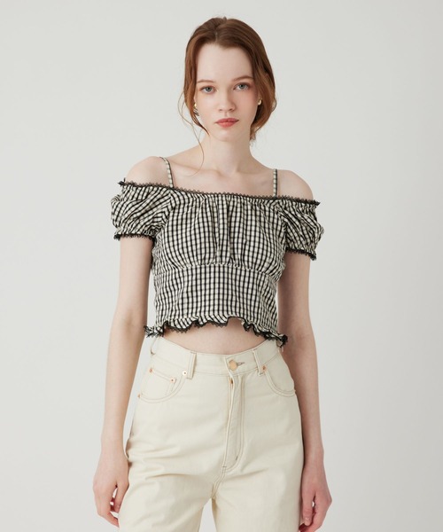 DEICY（デイシー）の「ギンガムチェックブラウス（シャツ/ブラウス・レディース・ブラウン/ブラック/ピンク・FREE）」の20枚目の写真