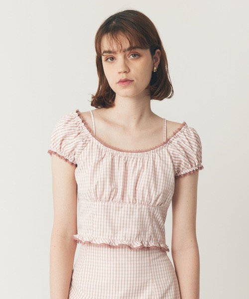 DEICY（デイシー）の「ギンガムチェックブラウス（シャツ/ブラウス・レディース・ブラウン/ブラック/ピンク・FREE）」の18枚目の写真