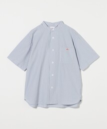 未使用ダントン　DANTON 半袖シャツ36 スタンドカラー　ブルー 未使用ダントン DANTON 半袖シャツ36 スタンドカラー ブルー