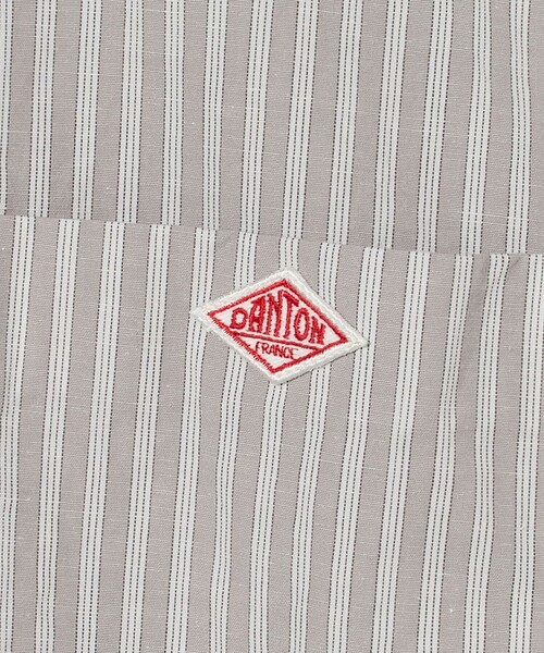 DANTON(ダントン)の「<DANTON>バンドカラー ストライプ シャツ(シャツ/ブラウス・メンズ・ダークグレー/ライトブルー・38/40)」の8枚目の写真