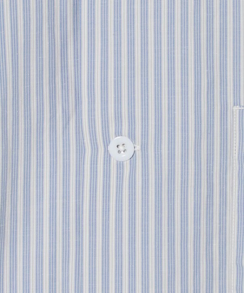 DANTON(ダントン)の「<DANTON>バンドカラー ストライプ シャツ(シャツ/ブラウス・メンズ・ダークグレー/ライトブルー・38/40)」の13枚目の写真