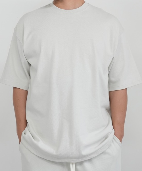 BASIS(ベイシス)の「SANDER LAND 9.1ozマグナムウェイト 無地 ビッグシルエット 半袖Tシャツ(Tシャツ/カットソー・メンズ・ブラック/グレー/セージグリーン・MEDIUM/LARGE/X-LARGE)」の4枚目の写真